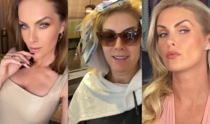 Ana Hickmann escreveu que "não tem escolha" ao aparecer ainda mais loira