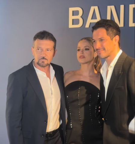 Antonio Banderas, Agatha Moreira e Romulo Estrela / Instagram/Agatha Moreira