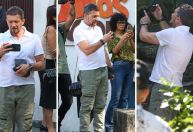 Antonio Banderas faz visita ao morro do Vidigal no Rio