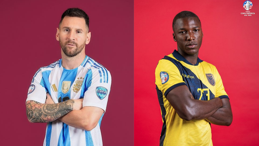 Argentina e Equador se enfrentam na Copa América