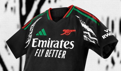 Arsenal lançou sua segunda camisa para a temporada, inspirada na África