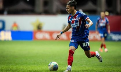 Biel, atacante do Bahia, em ação contra o Cuiabá