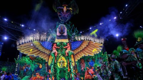 Alegoria do Caprichoso na terceira noite do Festival de Parintins