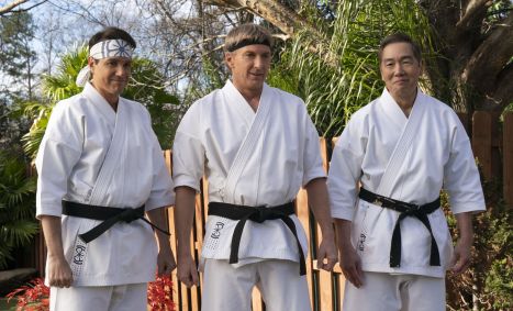 Ralph Macchio, William Zabka e Yuji Okumoto na 6ª temporada de Cobra Kai