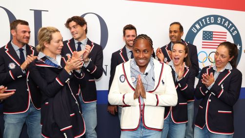 Coco Gauff foi a porta-bandeira dos EUA