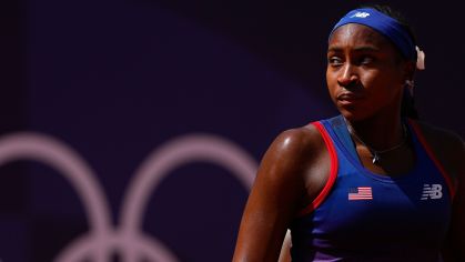 Coco Gauff contra Donna Vekic nos Jogos Olímpicos de Paris