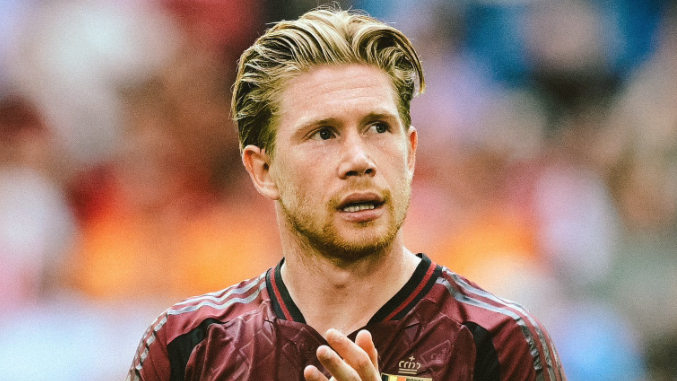 Kevin De Bruyne em partida da Eurocopa