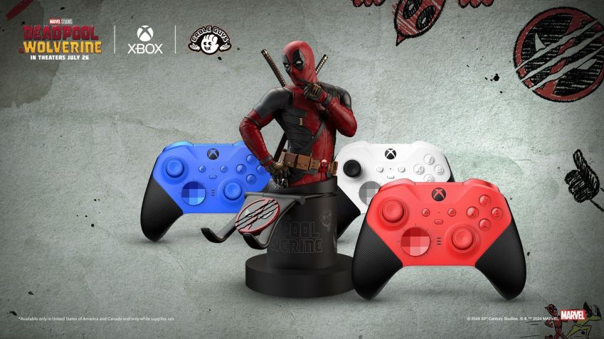 Suporte de controle para Xbox com o tema "Deadpool" / Divulgação/ Xbox