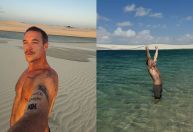 Diplo conhece os Lençóis Maranhenses e brinca: 