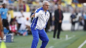 Técnico Dorival Júnior durante empate em 1 a 1 contra a Colômbia pela Copa América