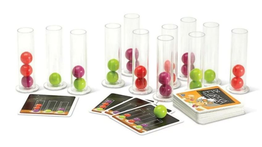 Tubos de ensaio, cartas e bolas coloridas garantem a diversão em Dr. Eureka / Divulgação/Dr. Eureka