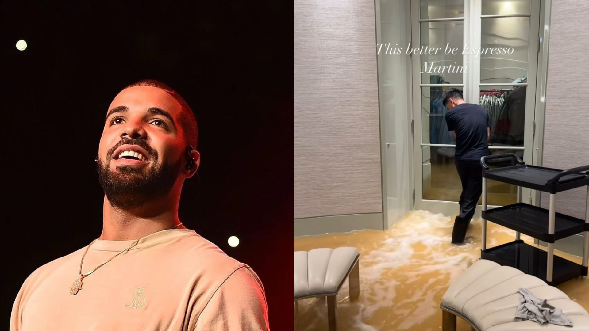 Mansão de Drake ficou inundada após fortes chuvas que caíram em Toronto