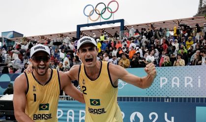 Paris 2024: George e André perdem para alemães em oitavas do vôlei de praia