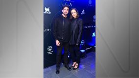 Juninho Casares e filha de Faustão compareceram à gravação do DVD &quot;Luan Ao Vivo na Lua&quot;, de Luan Santana