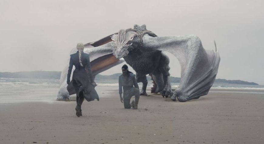Dragão Seasmoke de "A Casa do Dragão" / Theo Whiteman/HBO