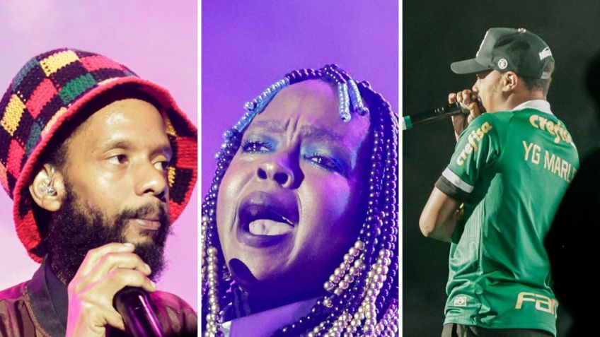 Lauryn Hill recebe YG Marley e Wyclef Jean / Van Campos/AgNews