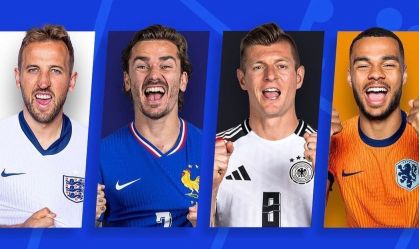 Inglaterra, França, Alemanha e Holanda são algumas das seleções nas quartas de final da Eurocopa