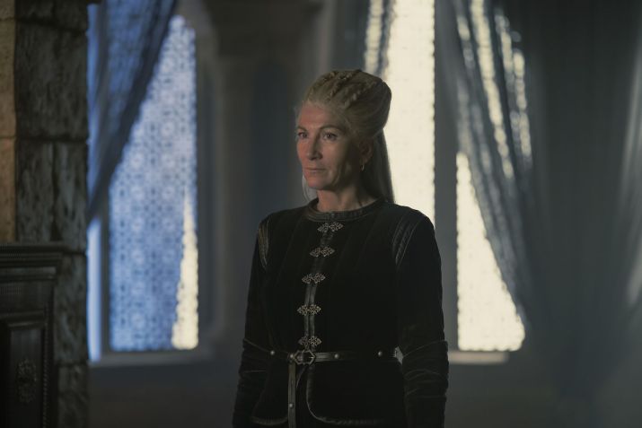 Eve Best como Rhaenys Targaryen em "A Casa do Dragão" / Ollie Upton / HBO