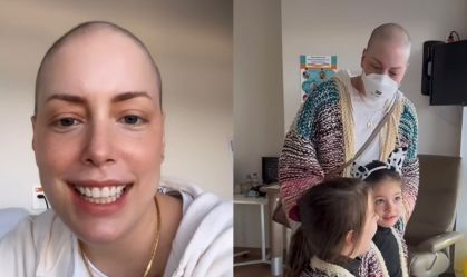 Fabiana Justus foi liberada pelos médicos para passear com as filhas