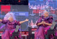 Fafá de Belém se apresenta em cadeira de rodas após cancelar shows; entenda