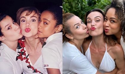 Estrelas da primeira versão da novela compartilharam foto nostálgica nas redes sociais
