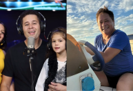 Depois de barco, Leonardo ganha canção de filho e netas em aniversário de 61