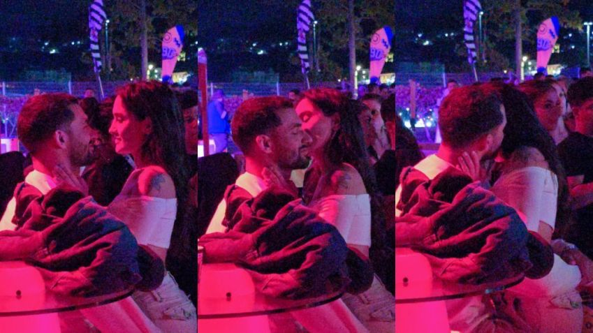 Gabi Melim é vista em clima de romance com Danilo Amuedo no Festival 90's, no Rio de Janeiro, no domingo (21) / Delson Silva/AgNews