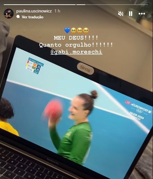 Namorada de Gabriela Moreschi compartilha torcida pela brasileira / Divulgação/Instagram