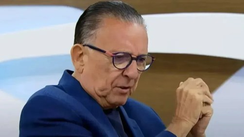 Galvão Bueno durante entrevista ao Roda Viva, da TV Cultura