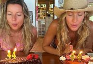 Gisele Bündchen comemora aniversário ao lado da irmã gêmea na praia
