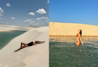 Gisele Bündchen conhece os Lençóis Maranhenses: 