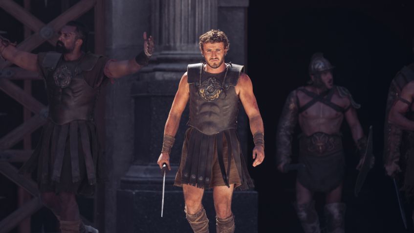 "Gladiador 2" é o primeiro filme de um grande estúdio de Paul Mescal • Divulgação/Paramount Pictures
