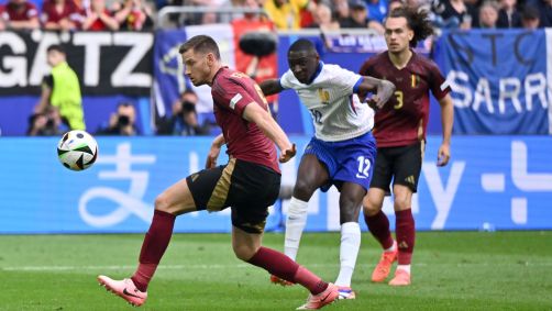 Vertonghen desvia chute cruzado de Kolo Muani e marca o 9º gol contra da Eurocopa 2024