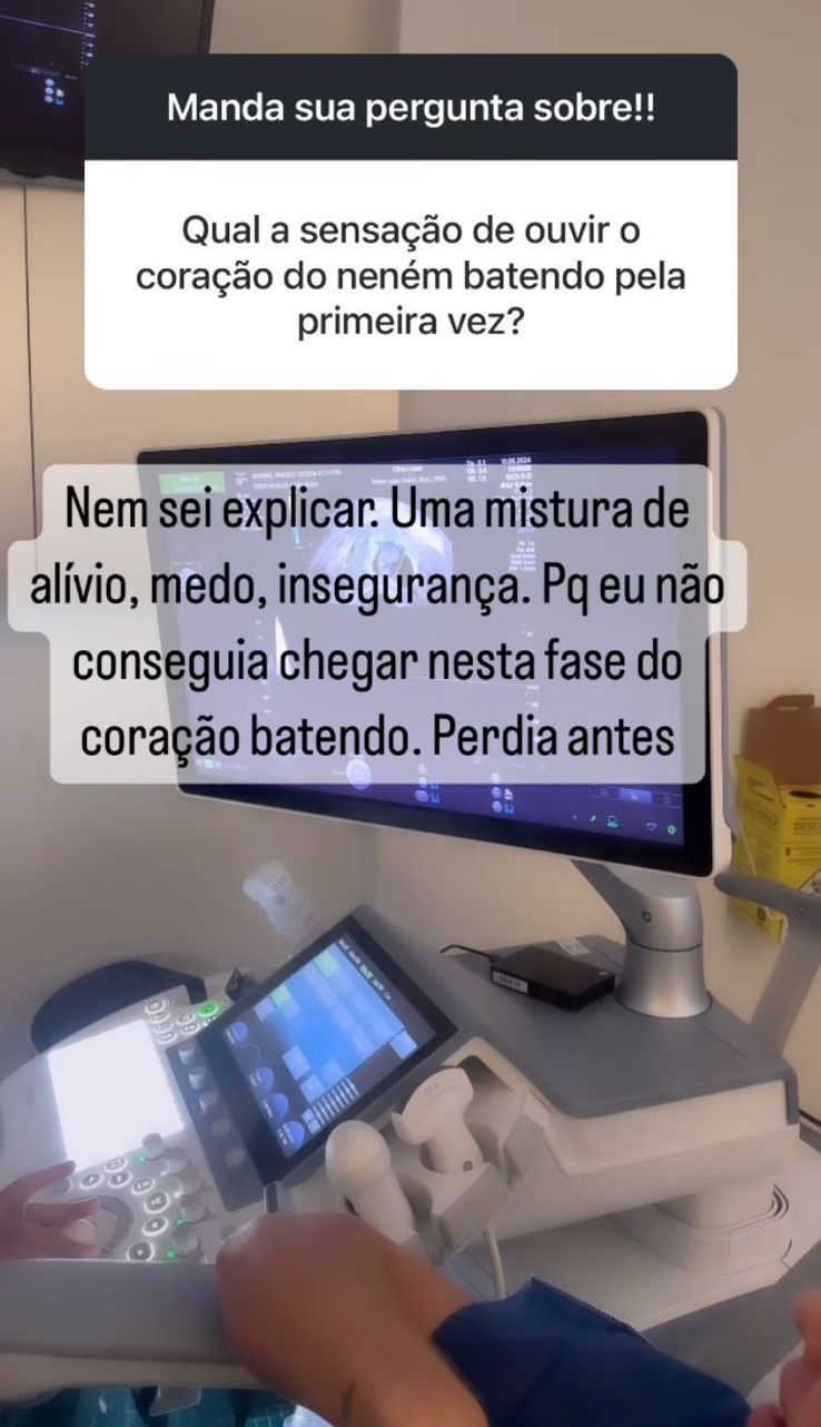 Graciele Lacerda fala sobre ouvir coração do bebê pela 1ª vez / Instagram/Graciele Lacerda