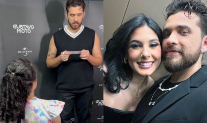 Gustavo Mioto foi elogiado e recebeu declaração de fã