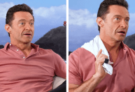 Hugh Jackman compartilha pano de prato que ganhou no Brasil; veja