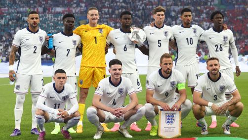 Escalação titular da Inglaterra na final da Eurocopa