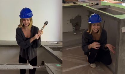 Isa Scherer está compartilhando o passo a passo da reforma em um novo perfil