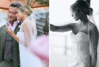 Isabella Santoni celebra um mês casada com fotos inéditas da cerimônia
