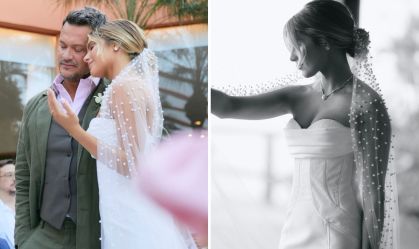 Isabella Santoni celebra primeiro mês de casamento com Henrique Blecher