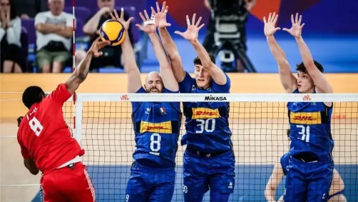 Equipes se enfrentaram na Liga das Nações de Vôlei (VNL) e voltarão a se encontrar nas Olimpíadas