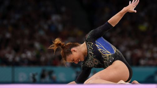 Jade Barbosa durante as Olimpíadas de Paris 2024