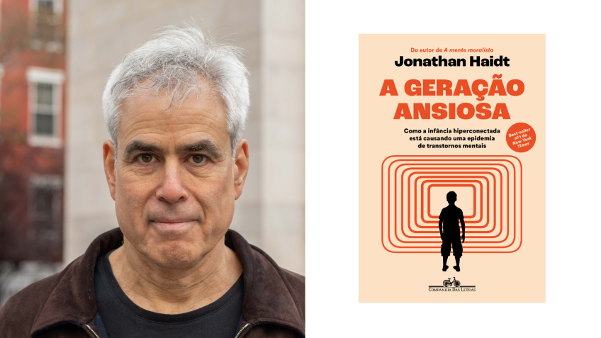 Psicólogo Jonathan Haidt, autor de "A Geração Ansiosa" / Divulgação