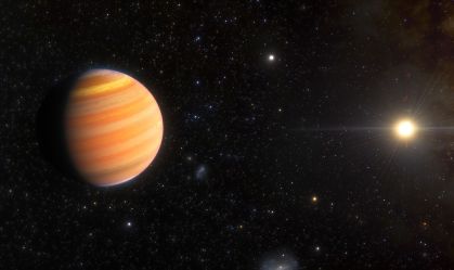Astrônomos detectam exoplaneta com órbita invertida em forma de pepino