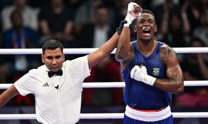 Paris 2024: Keno Marley vence britânico e vai às quartas de final do boxe
