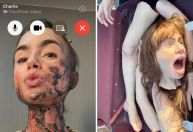 Lily Collins compartilha fotos aterrorizantes dos bastidores de 