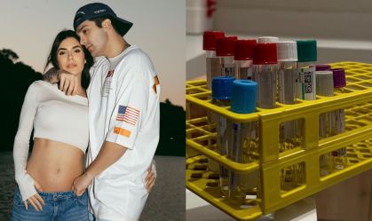 Luan Santana e Jade Magalhães anunciaram que estão à espera do primeiro filho