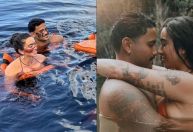 Ex-BBBs Lucas Pizane e Giovanna Lima posam em clima de romance