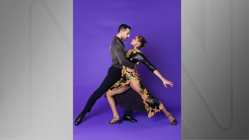 Lucy Alves e Fernando Perrotti no tango