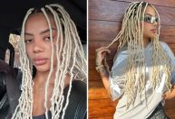 Ludmilla muda de visual e mostra dreads platinados; veja